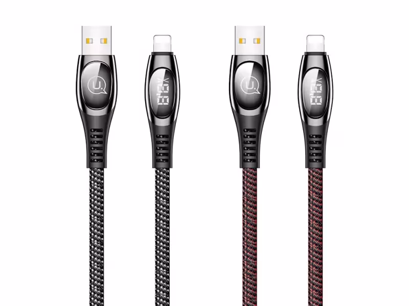 کابل لایتنینگ هوشمند یوسامز US-SJ369 U36 Digital Display