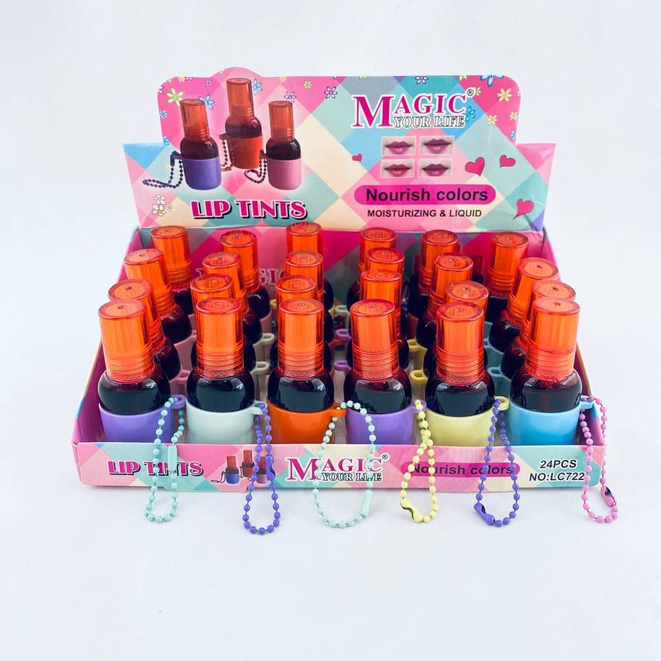 تینت لب طرح بطری زنجیر دار مجیک