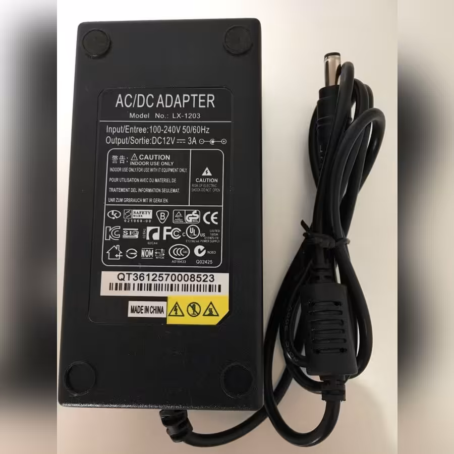 آداپتور 12 ولت 3 آمپر سوئیچینگ بین راهی LX-1203 