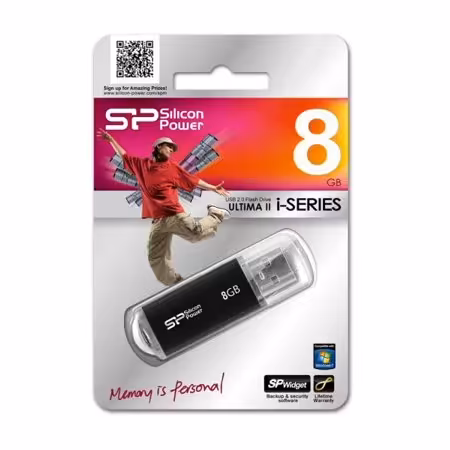 فلش سیلیکون پاور مدل Ultima II i-Series ظرفیت 8 گیگابایتSilicon Power Ultima II i-Series USB Flash Memory - 8GB