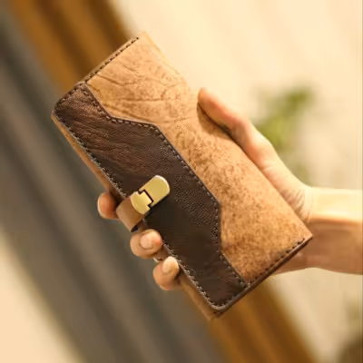 کیف سه لت چرم طبیعی اسپرت