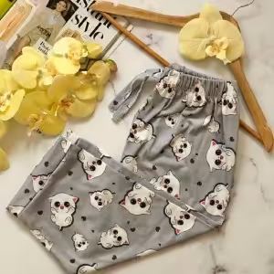 شلوارک نخ پنبه مدل گربه