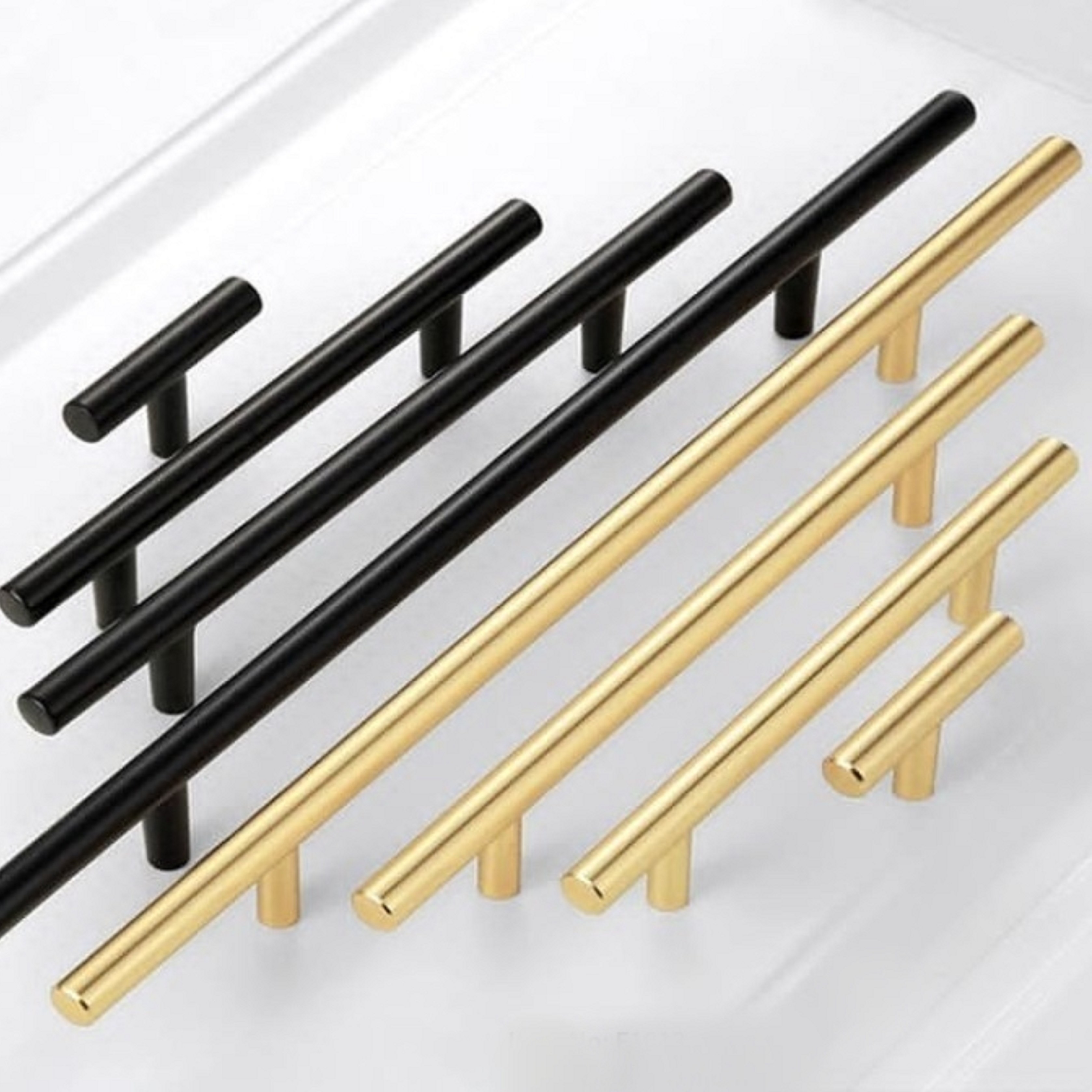 دستگیره کابینت افران مدل کالیستو سایز 128 میلیمتر طلایی بسته  20  عددی 