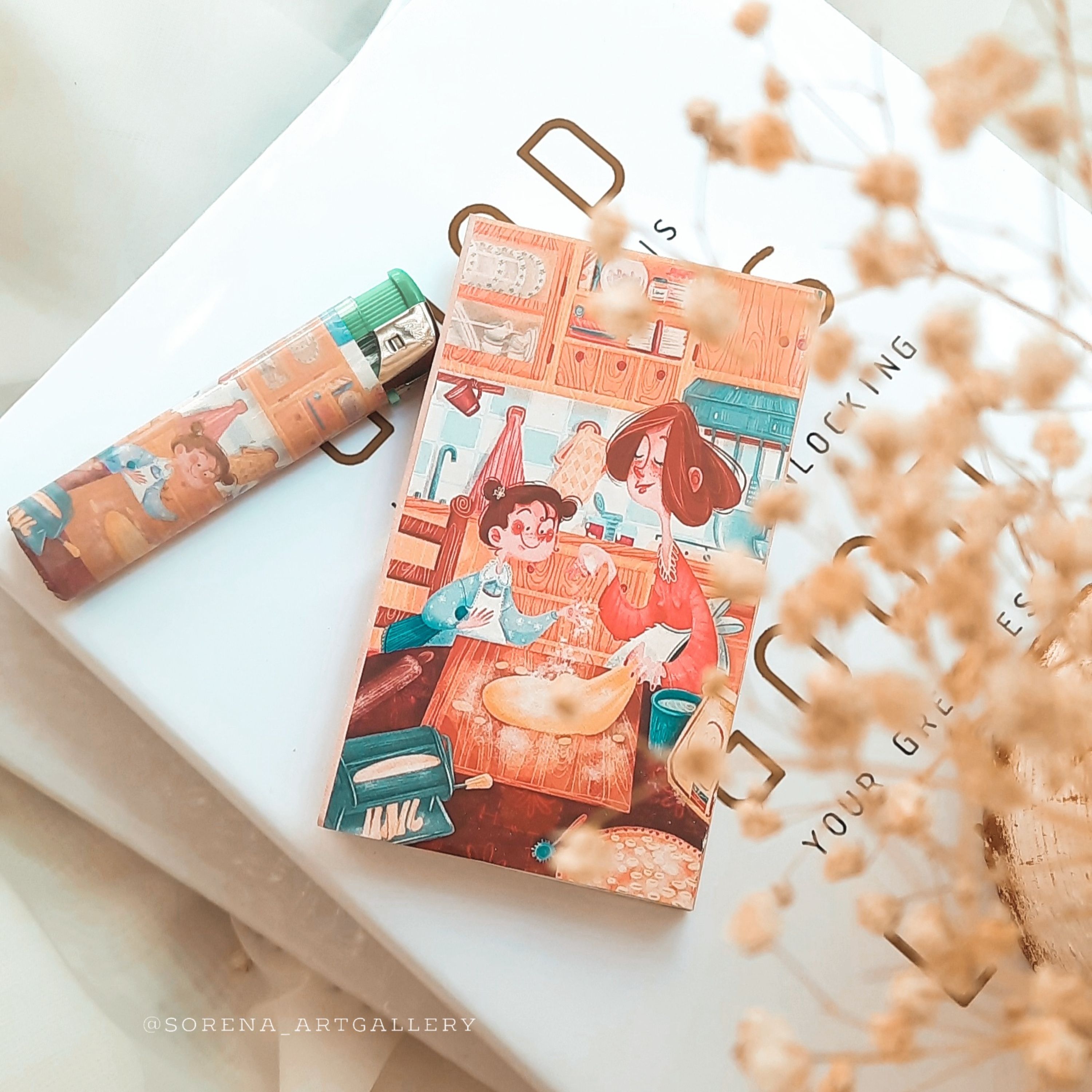 پک هدیه شامل شمع وکبریت بلند و -فندک ست در صورت تمایل-