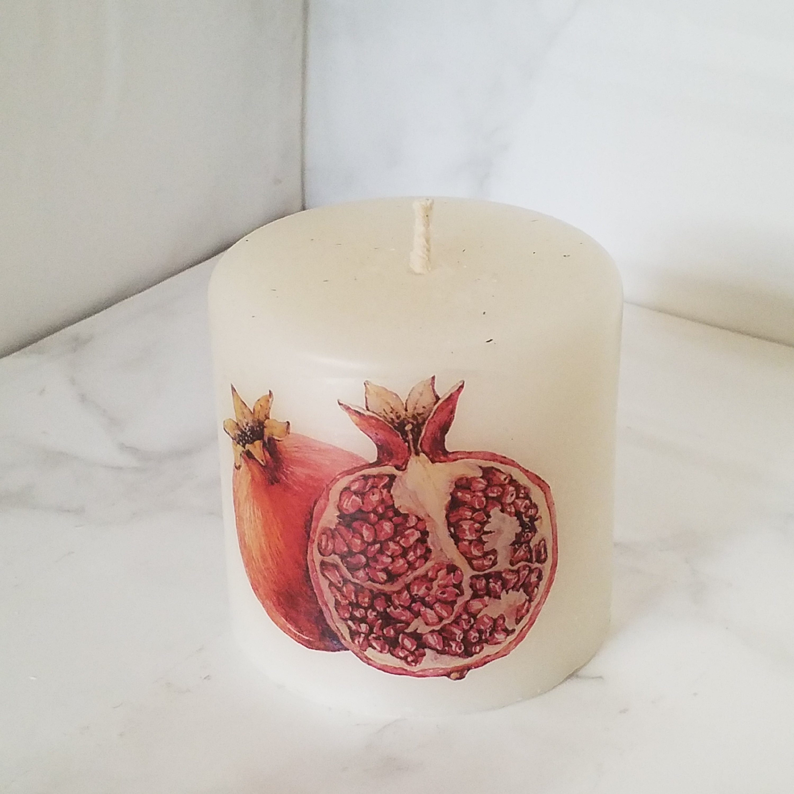 شمع استوانه ای انار یلدا