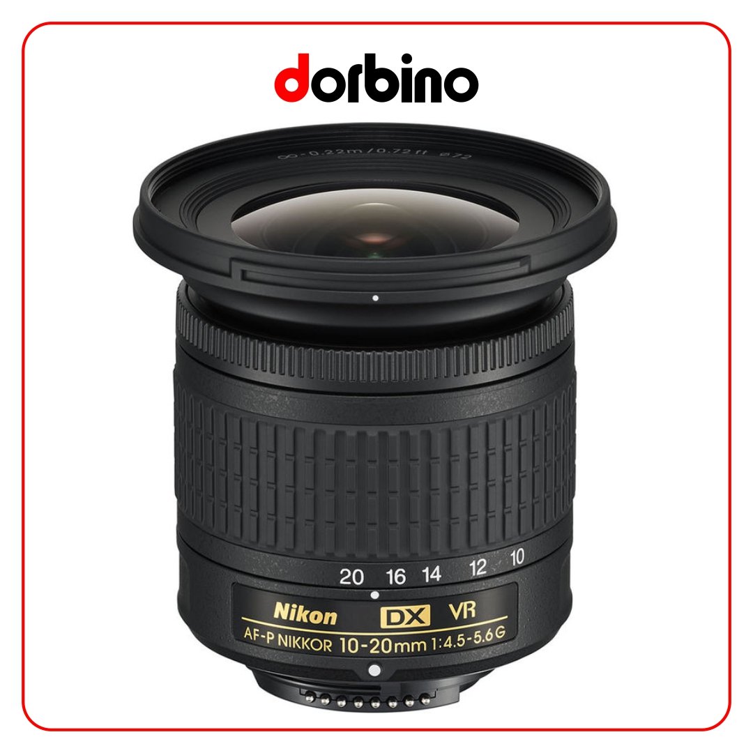 لنز نیکون Nikon AF-P DX NIKKOR 10-20mm f/4.5-5.6G VR Lens - فروشگاه دوربین دوربینو