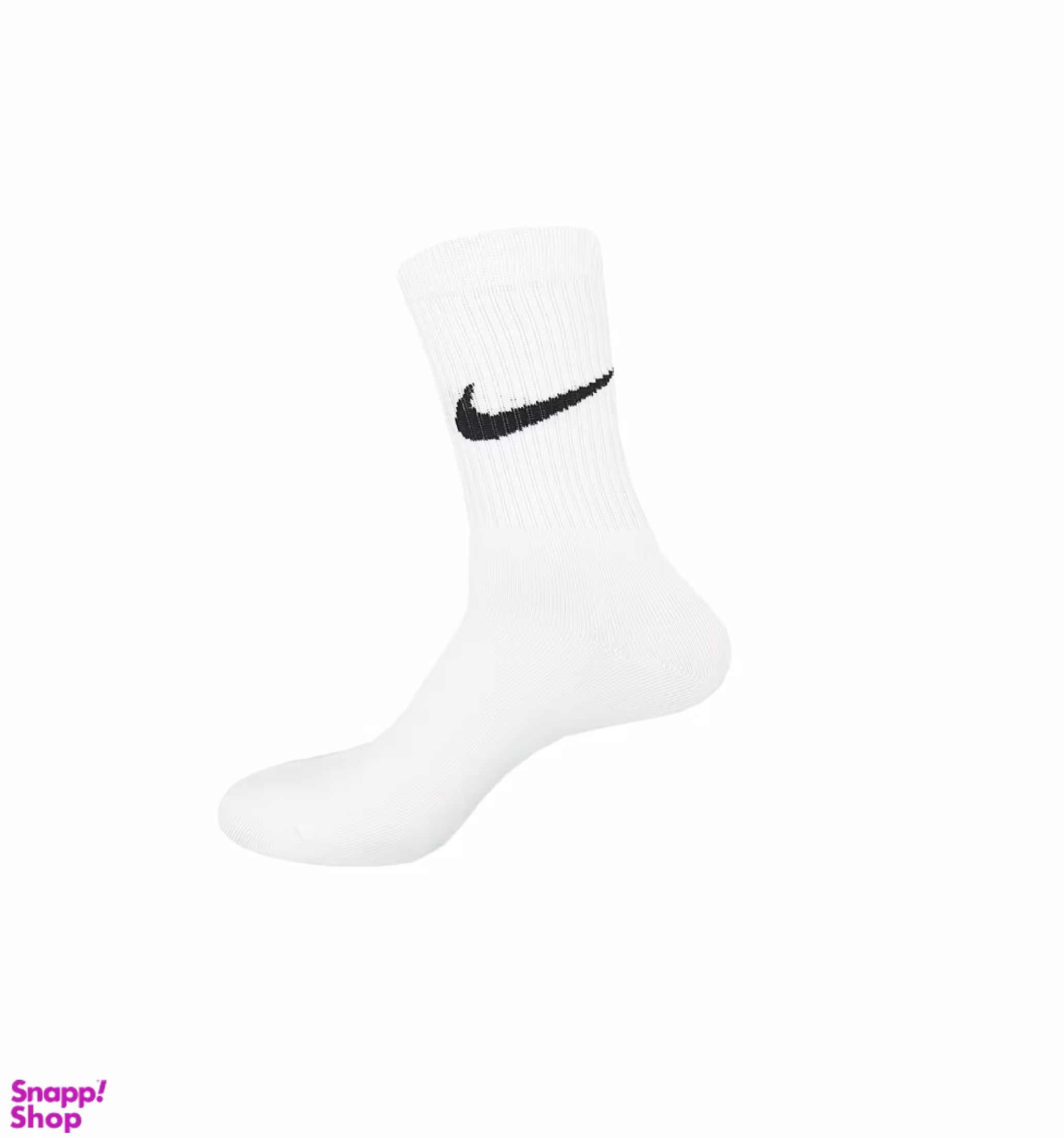 جوراب ساقدار پاتریس (Patris) کشدار طرح نایک رنگ سفید