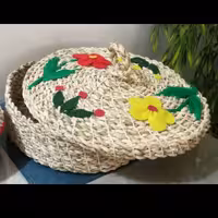 جانونی حصیری بافت طنابی بانخ دولا محکم و زیبا .طرحی متفاوت برا اشپزخونه ی شما قطر کار25 قابل اجرا درهر سایزی بسفارش شما