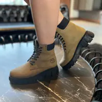 نیم بوت زنانه تیمبرلند رنگ صدری سایز 37-40