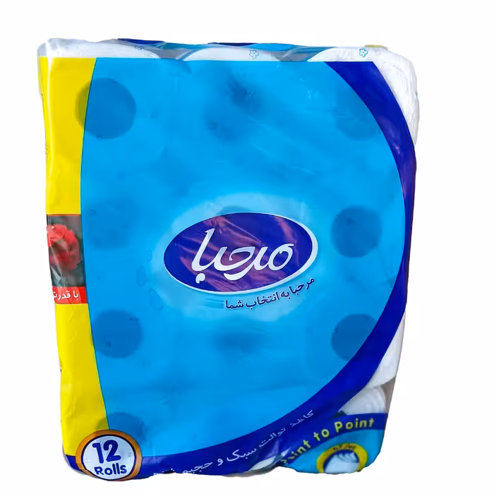 دستمال توالت 12 قلو مرحبا- کارتن 4 عددی