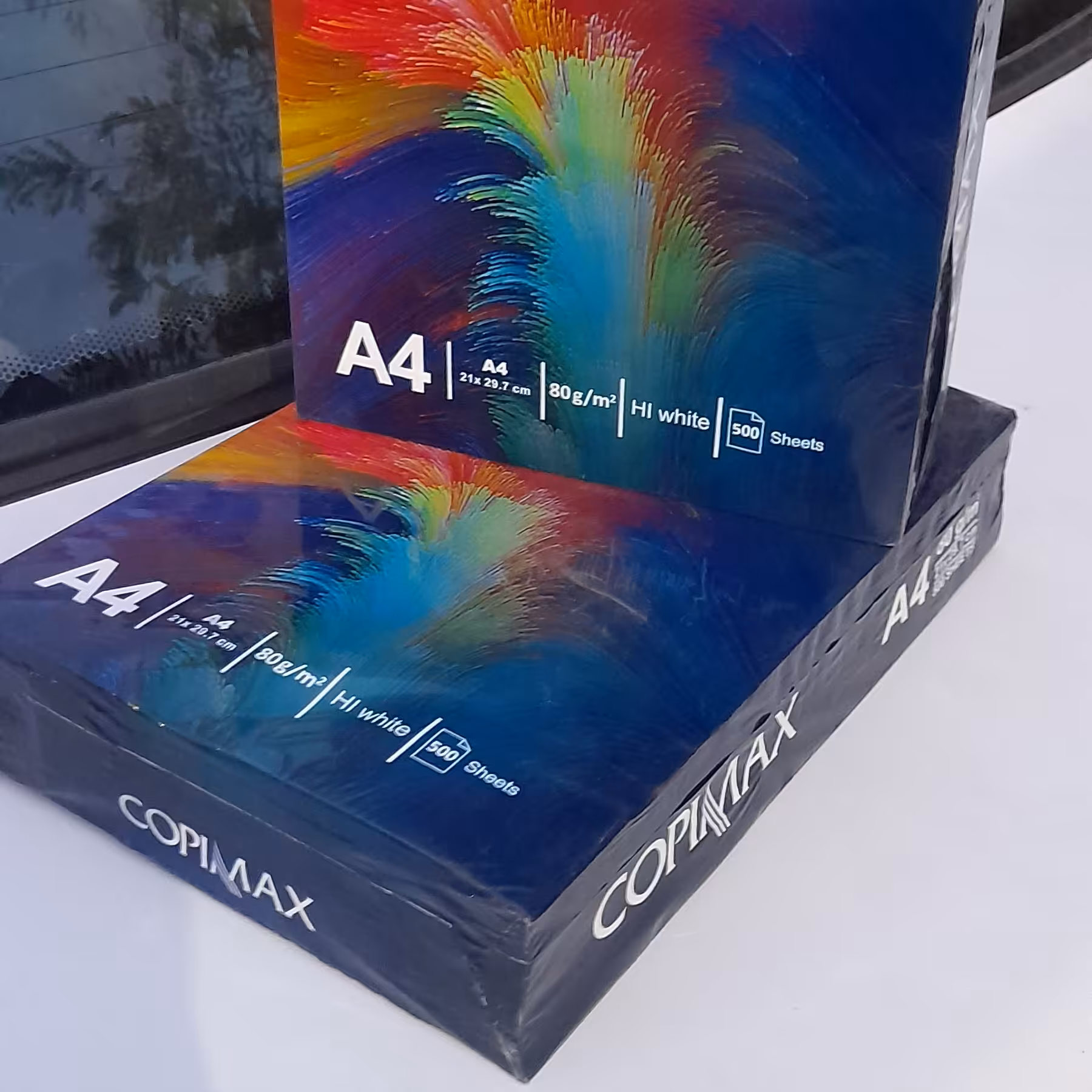 کاغذa4کپی مکس آبی گرماژ80  بسته 500تایی محصولات کویرکاشان