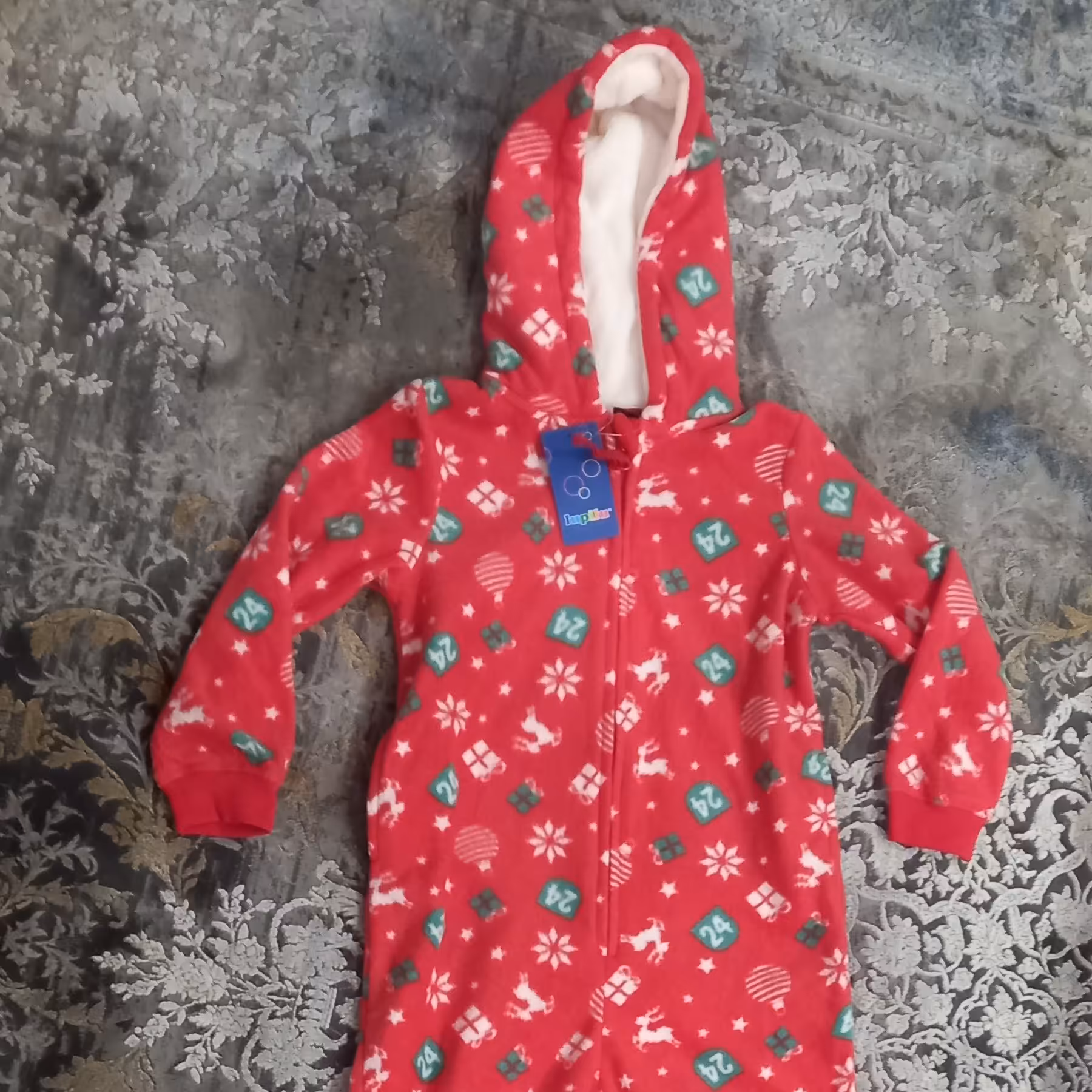 پیراهن سرهمی لوپیلو طرح کریسمس