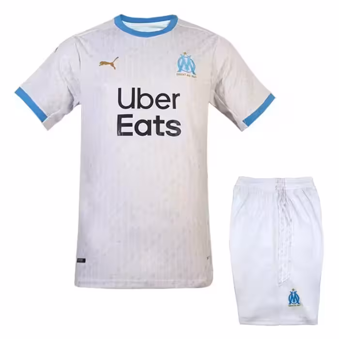 ست پیراهن شورت فوتبال اول المپیک مارسی پوما کیفیت A  AKS | سفید