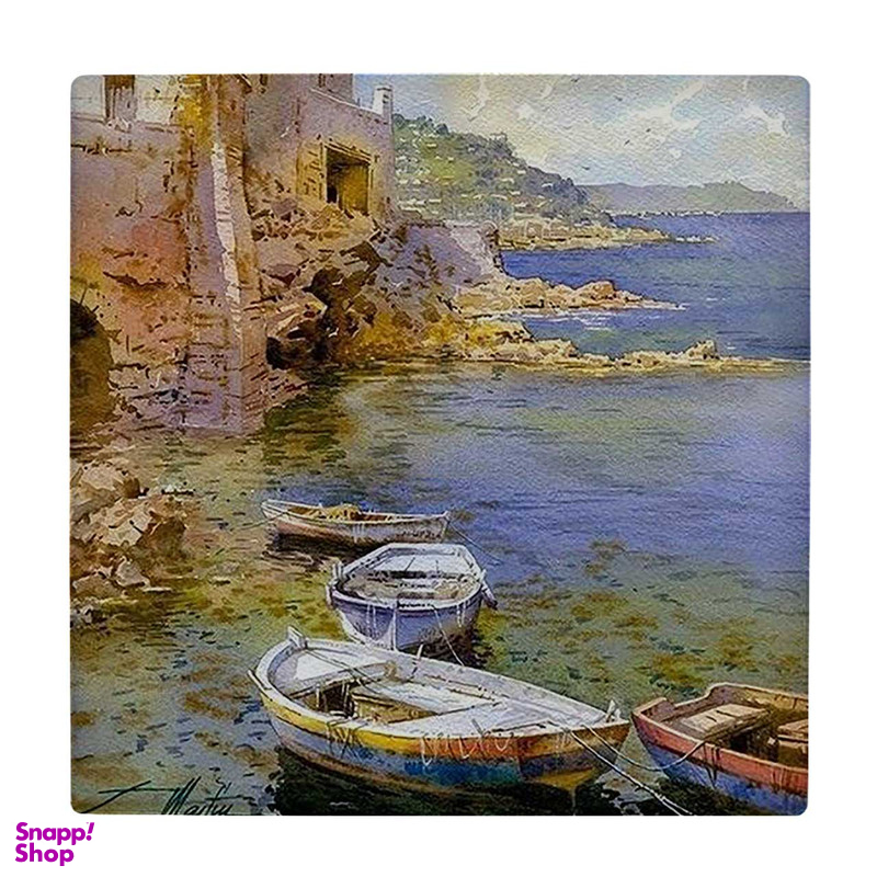 زیر لیوانی طرح قایق ها و ساحل دریا کد 6198063_5579