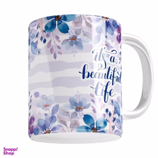 ماگ مدل جمله انگیزشی طرح Beautiful life