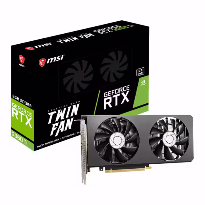 کارت گرافیک ام اس آی RTX 3060 Ti TWIN FAN