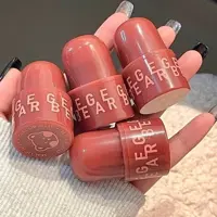 رژ لب خیس کره ای اورجینال بلوطی تدی خرسی آبرسال لب نرم کننده لبها بالم لب بلوط فانتزی کیوت پینترستی گوگولی