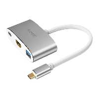 هاب آداپتور 1 به 3 تایپ سی اوریکو ORICO Type-C to HDMI/USB3.0/Type-C Docking Station XD-313