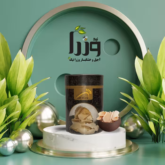 چیپس کشک صادراتی باغستان خالص از شیر تازه بدون آرد و نشاسته از خشکبار وزرا