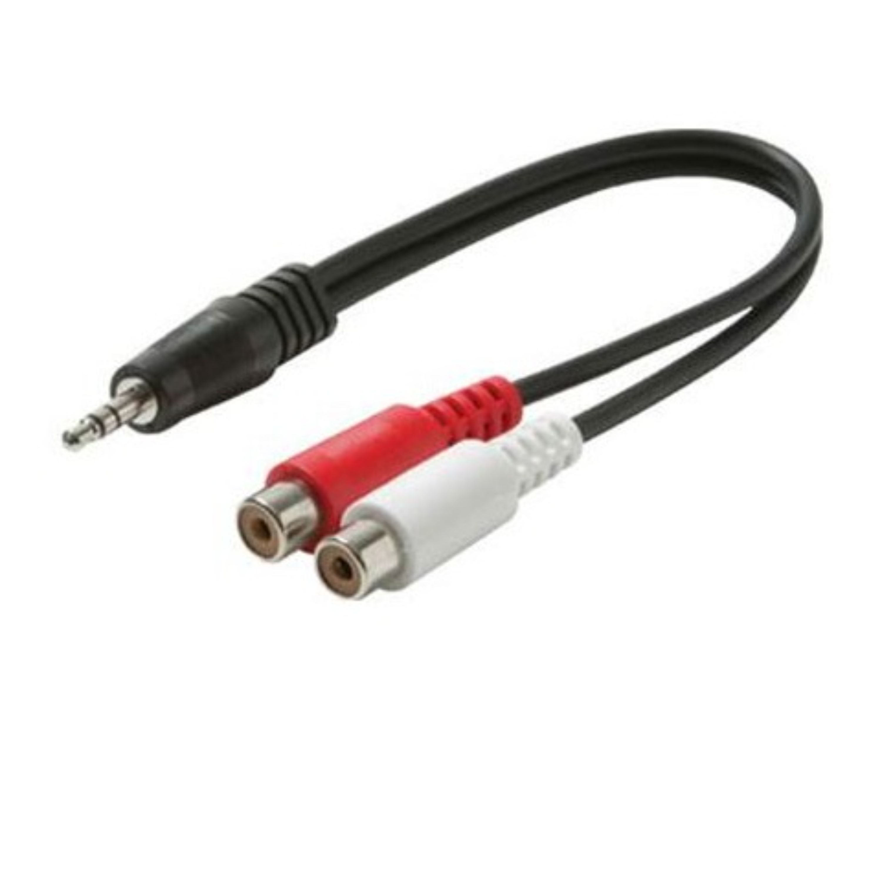 تبدیل کابلی 3.5 نری به دو مادگی AVI به طول 30سانتی متر