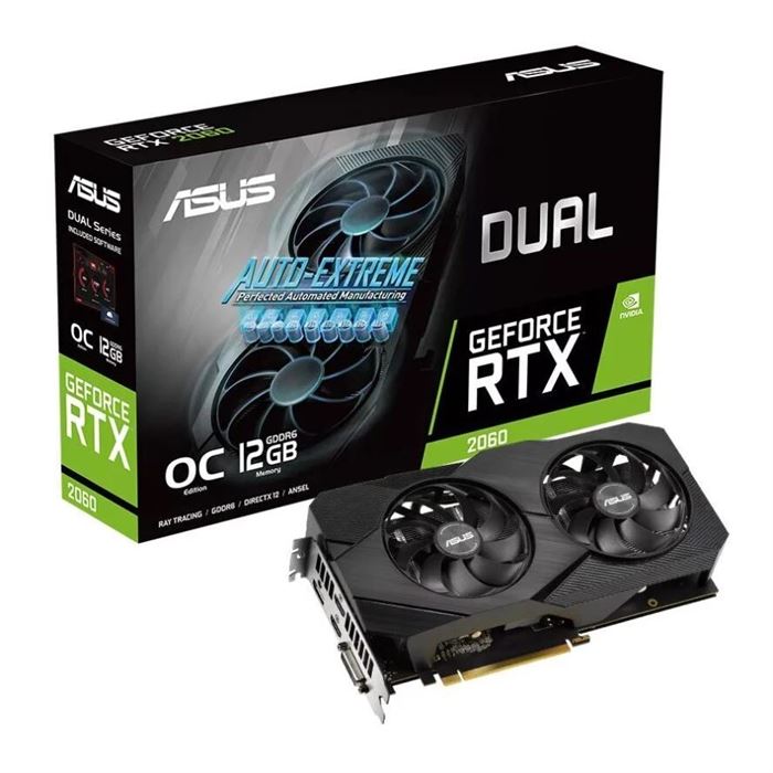 کارت گرافیک ایسوس Asus Dual GeForce RTX 2060 EVO OC 12G