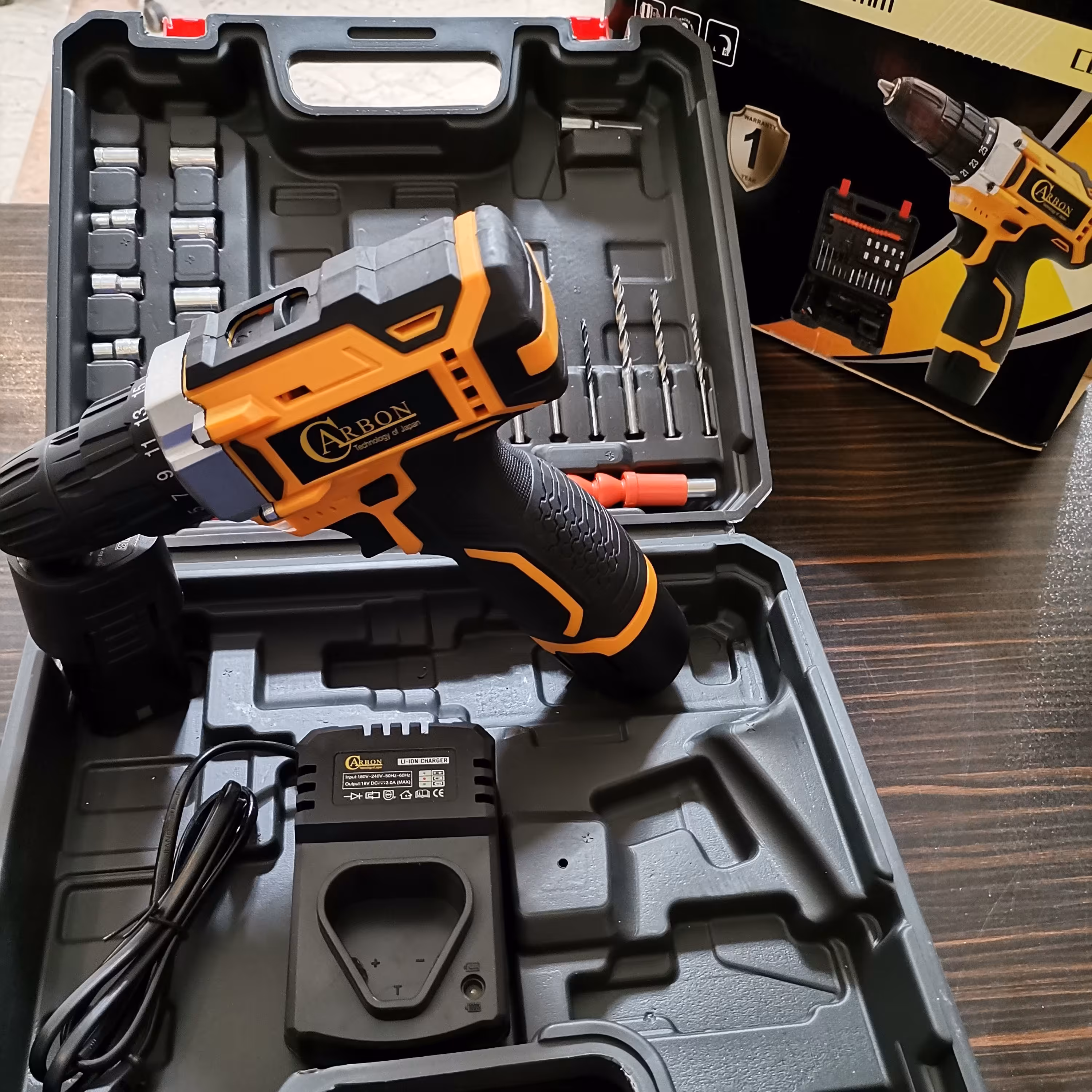 دریل شارژی 18 ولت کربن