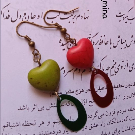 گوشواره یلدایی طرح قلب