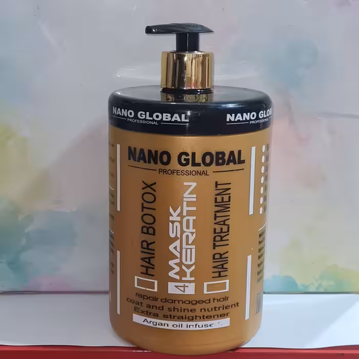 ماسک مو داخل حمام کراتین نانوگلوبال 1000 میل (بدون سولفات)