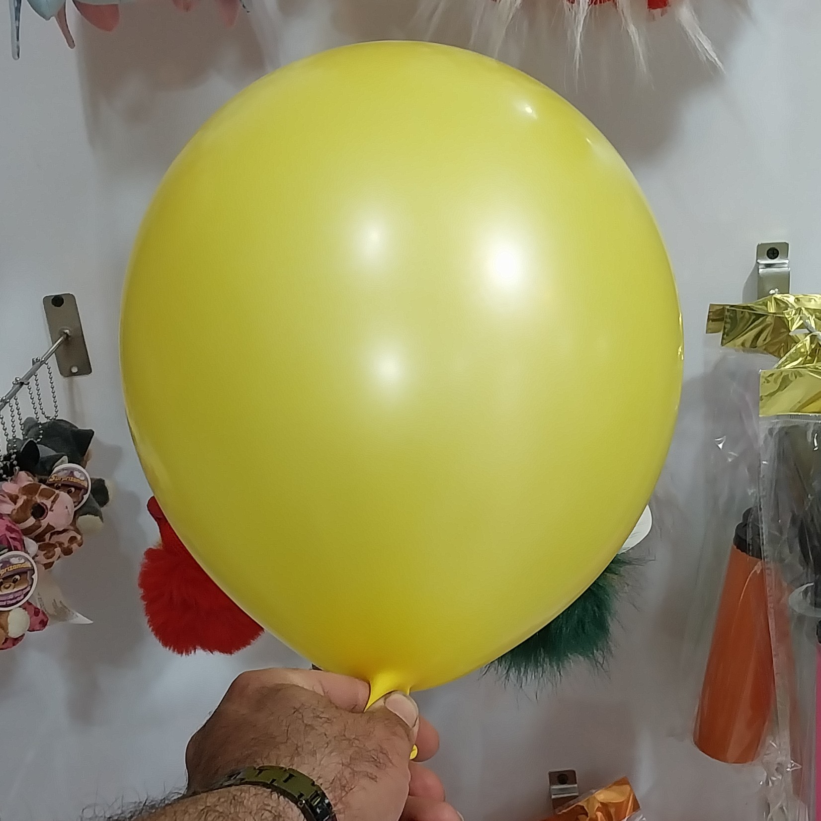 بادکنک لاتکس زرد 12 اینچ