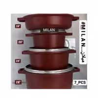سرویس قابلمه چدن 7 پارچه مارک میلان 
