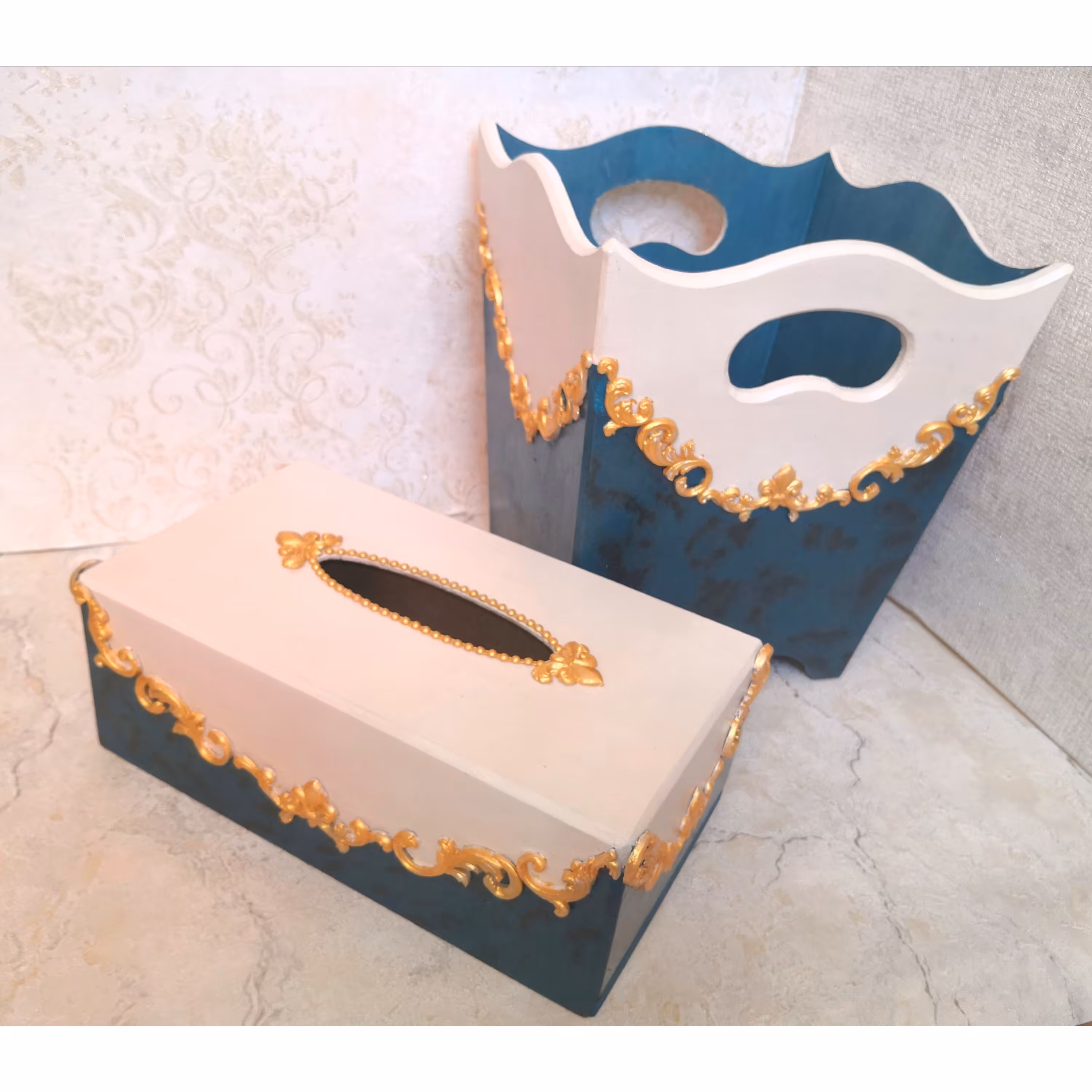 سطل و جادستمالی پتینه کاری شده