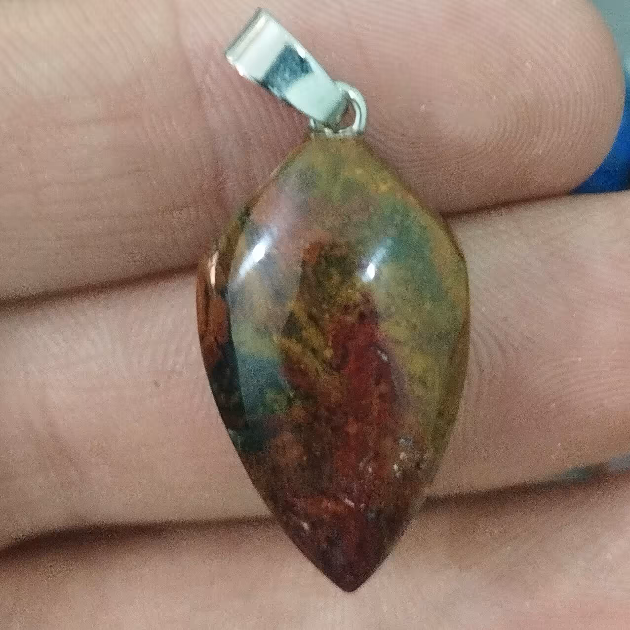 گردنبند شجر  مدل سپری دستساز قد 27میلیمتر. پهنا 15میلیمتر 