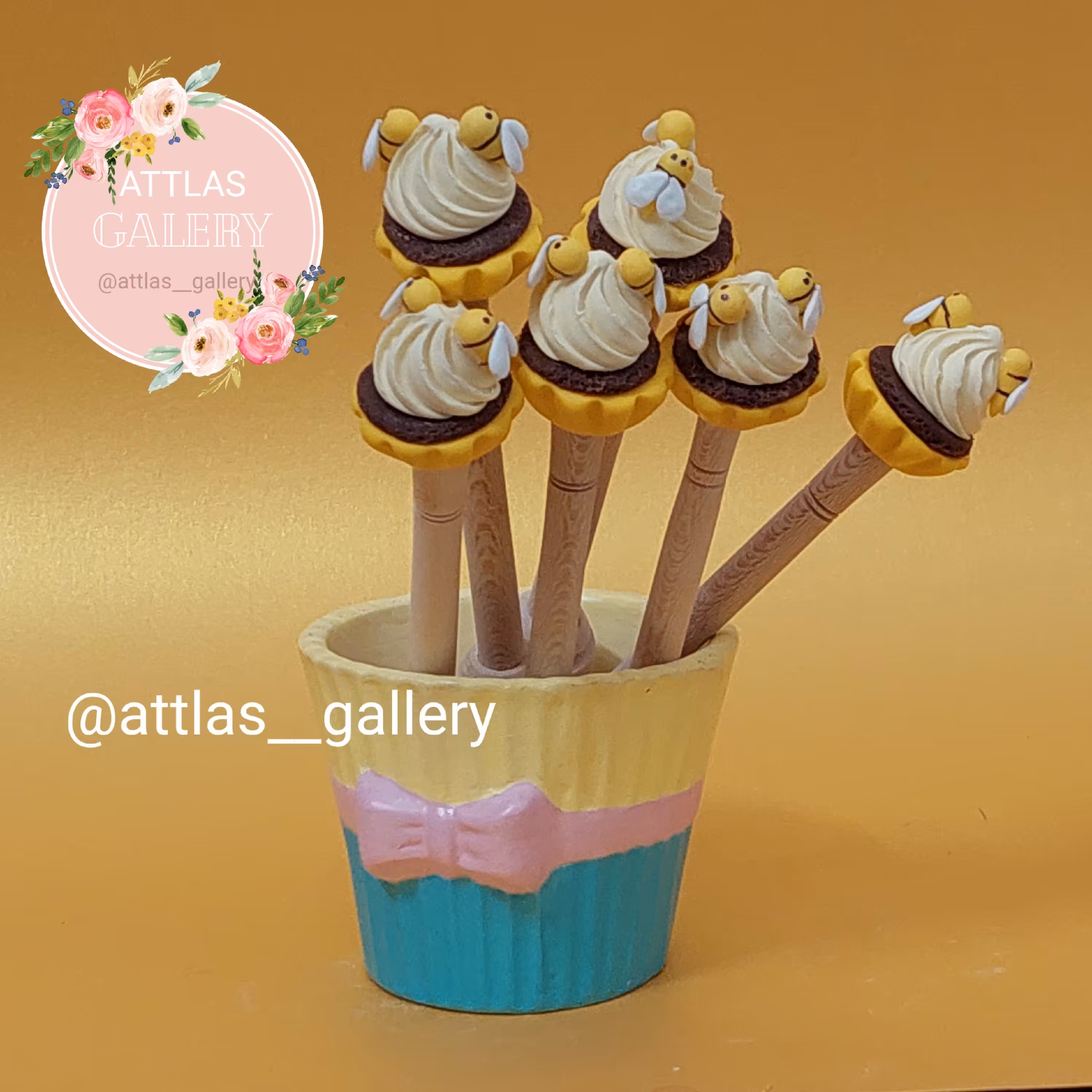 قاشق عسل های چوبی فانتزی با تنوع در طرح