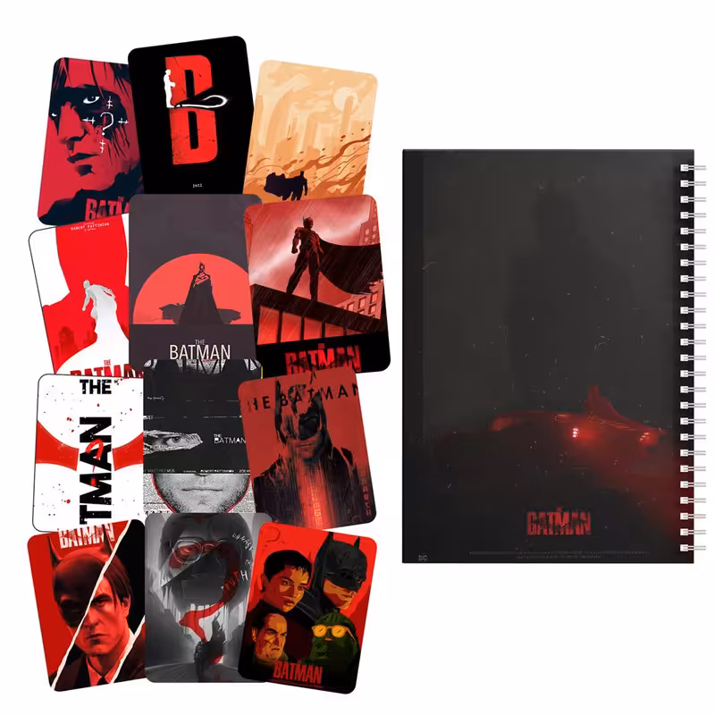 دفتر مشق باژیکان طرح بتمن کد 20212708 به همراه برچسب  مجموعه 12 عددی