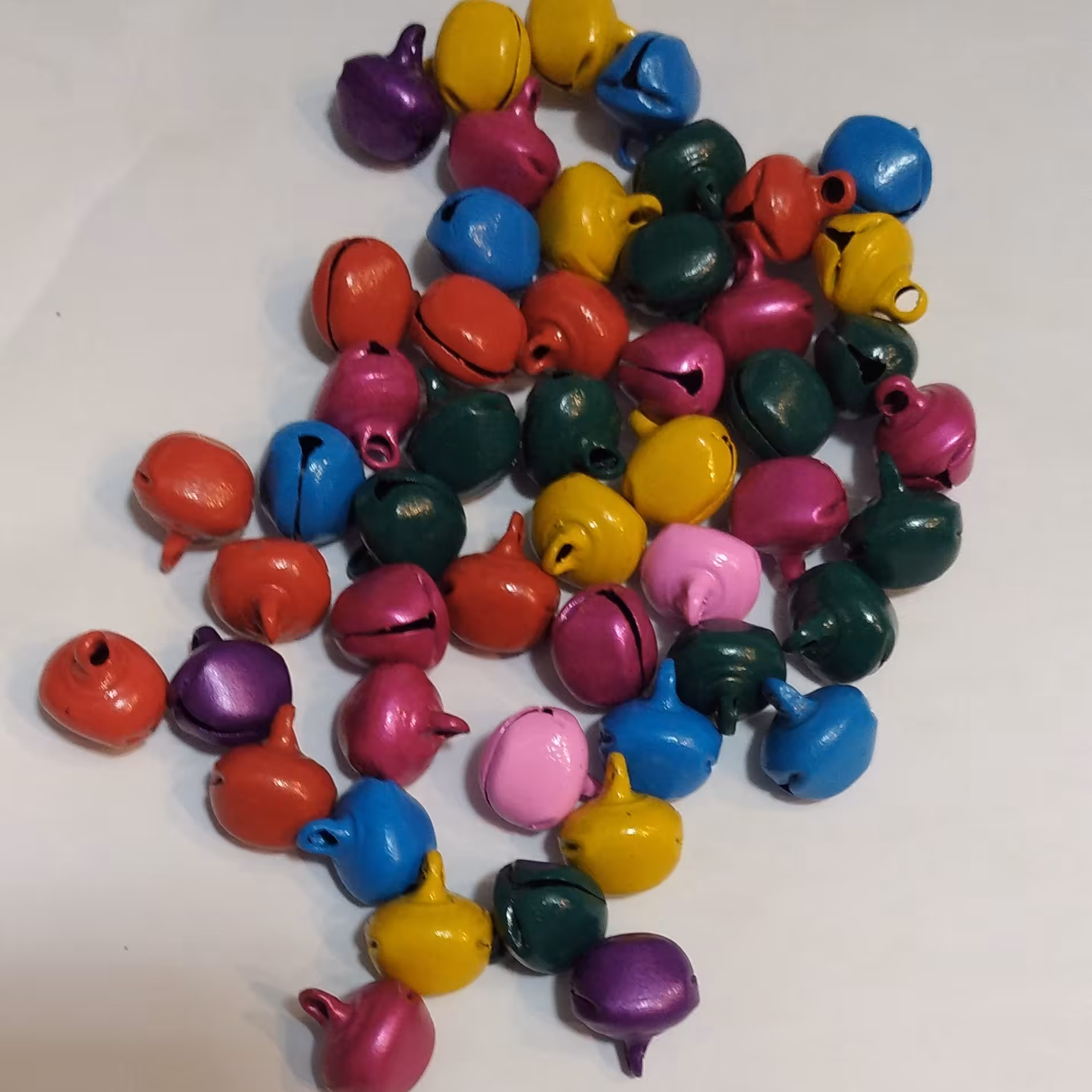 زنگوله ی مات رنگاوارنگ رندوم 1 بسته 50 عددی