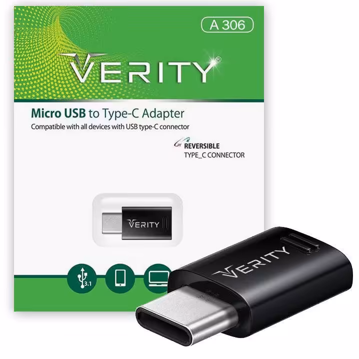 مبدل microUSB به USB-C وریتی مدل A306
