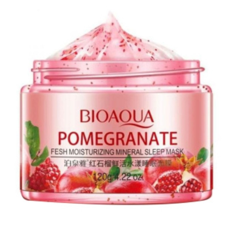 ماسک صورت شب ضد پیری حاوی انار قرمز120میل بیوآکوا