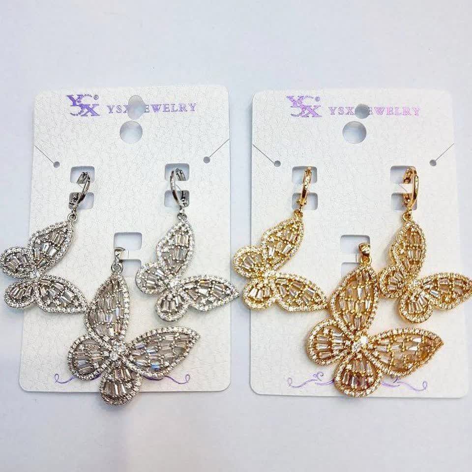 نیمست کد12181طرح جواهر.برند محبوب ysx.با آبکاری طلا.ضد حساسیت.رنگ ثابت