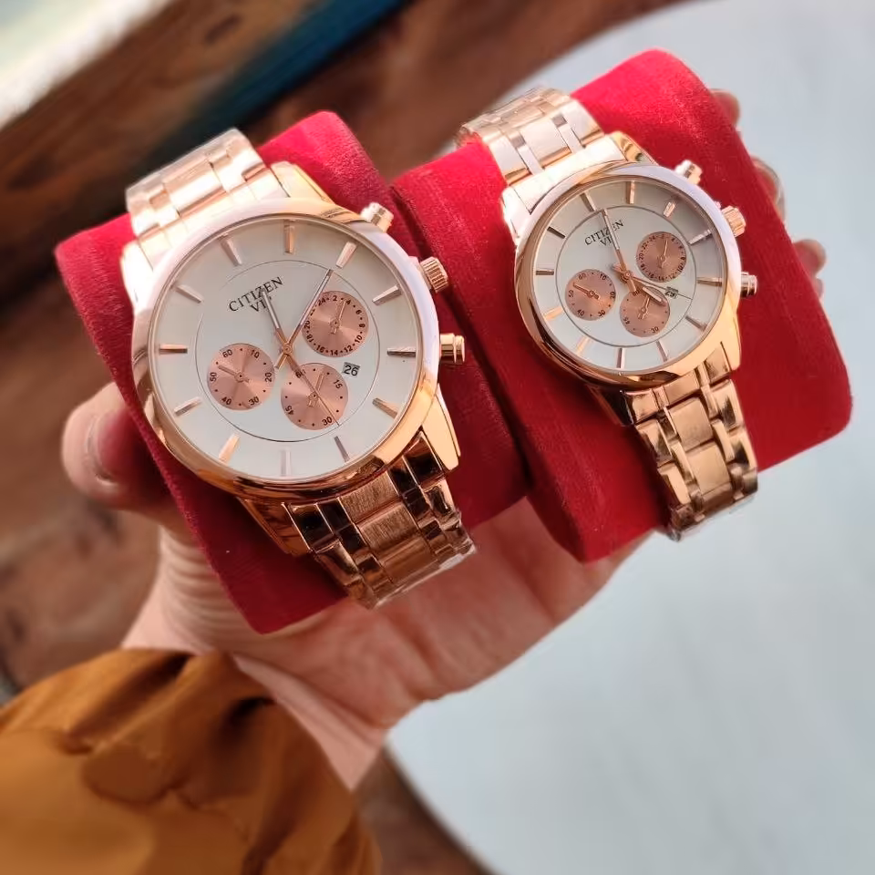 ست ساعت رزگلد 