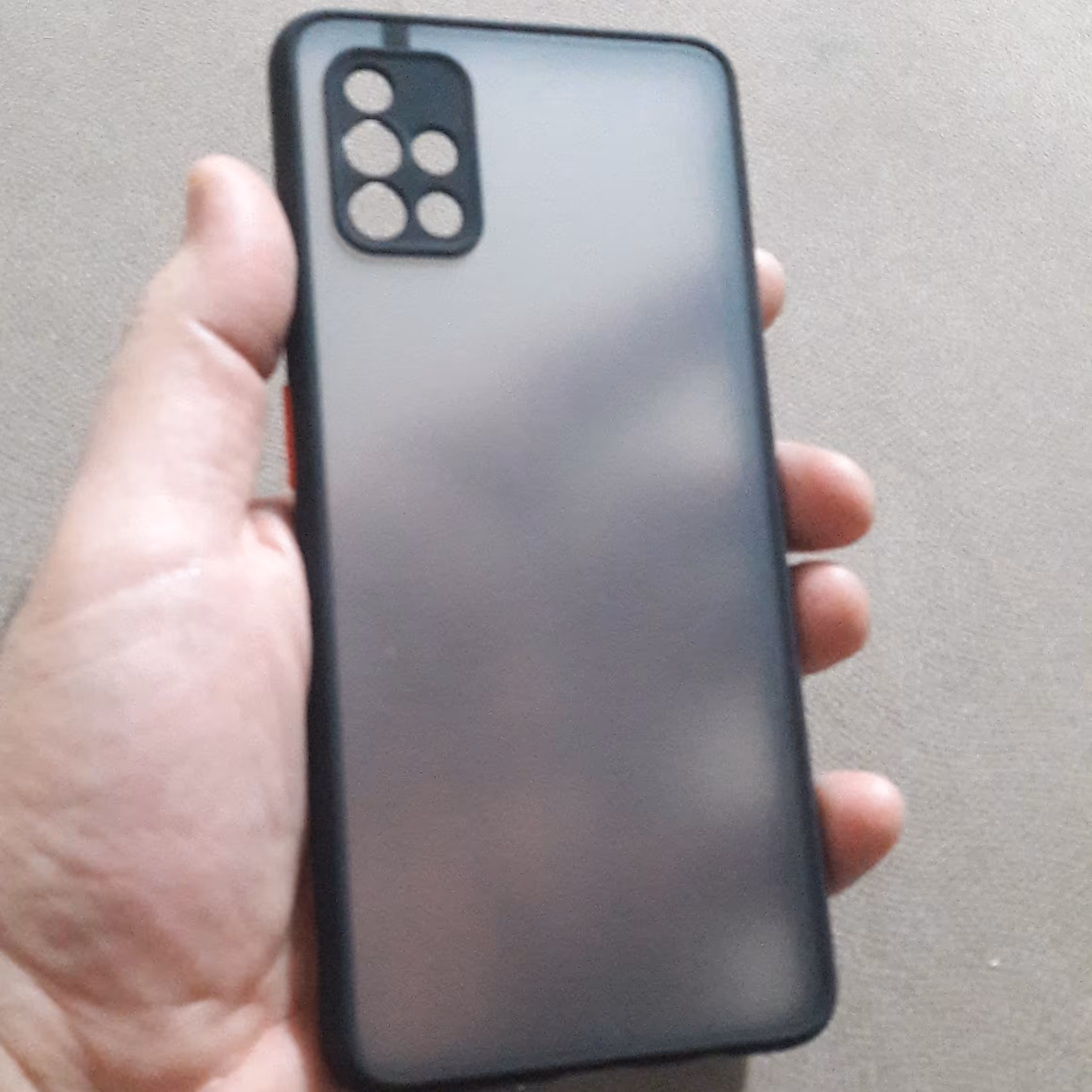 قاب پشت مات دور ژله ای محافظ لنزدار سامسونگA51