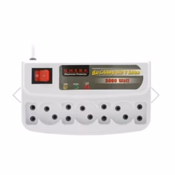 محافظ برق هفت خانه امگا سیم بلند 