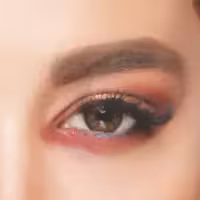 لنز چشم طبی رنگی فصلیrainbowمدل brown3(tine303) رنگ قهوه ای دور مشکی 