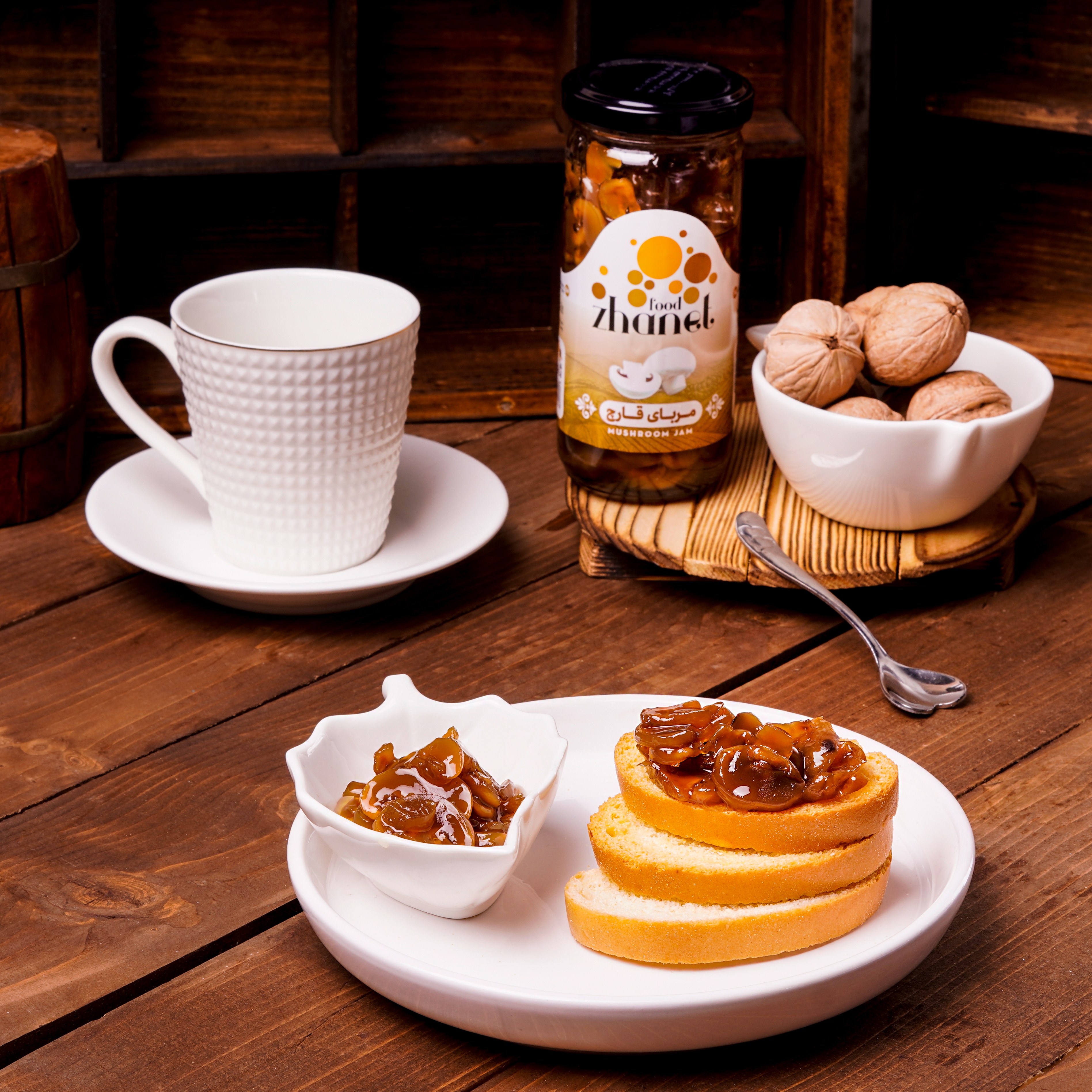 مربای قارچ اسلایس شده 600گرمی برند ژانت فود