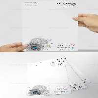 طرح لایه باز سربرگ شرکت صنعتی | گرافیک با طعم تربچه