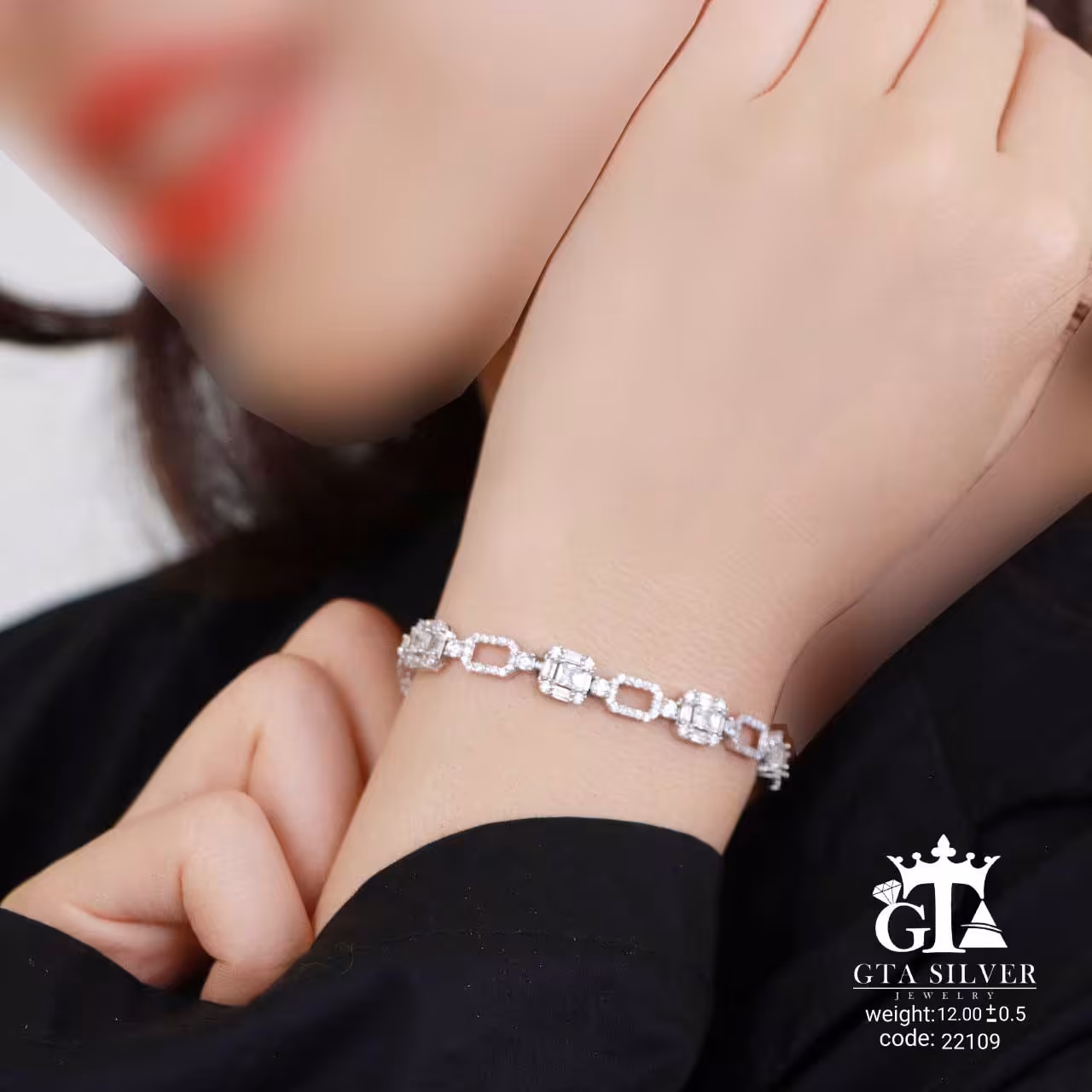 دستبند نقره میکرو 10392-13