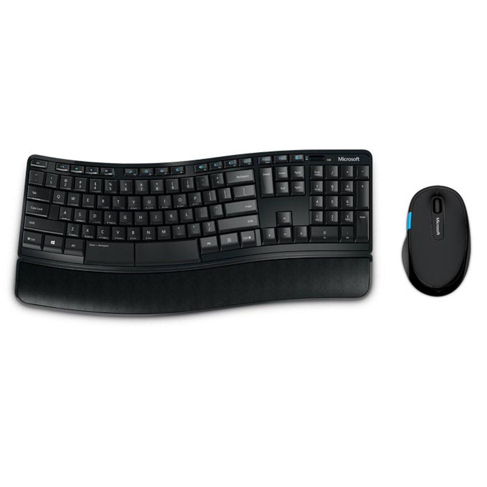 قیمت و خرید کیبورد و ماوس بیسیم مایکروسافت مدل Desktop Comfort Sculpt | یاس ارتباط