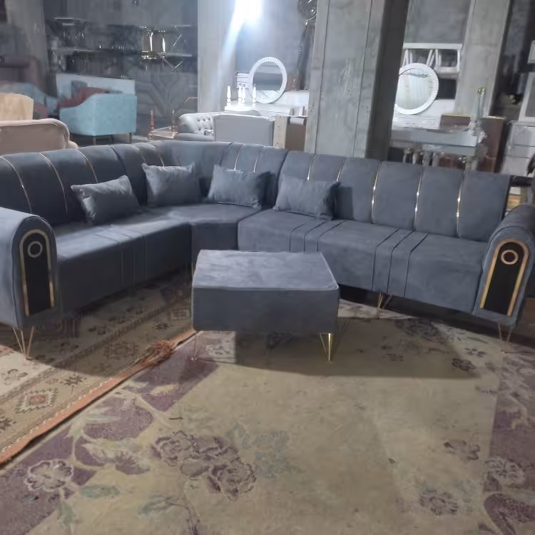 مبل ال مبلمان چستر پایه فلزی 