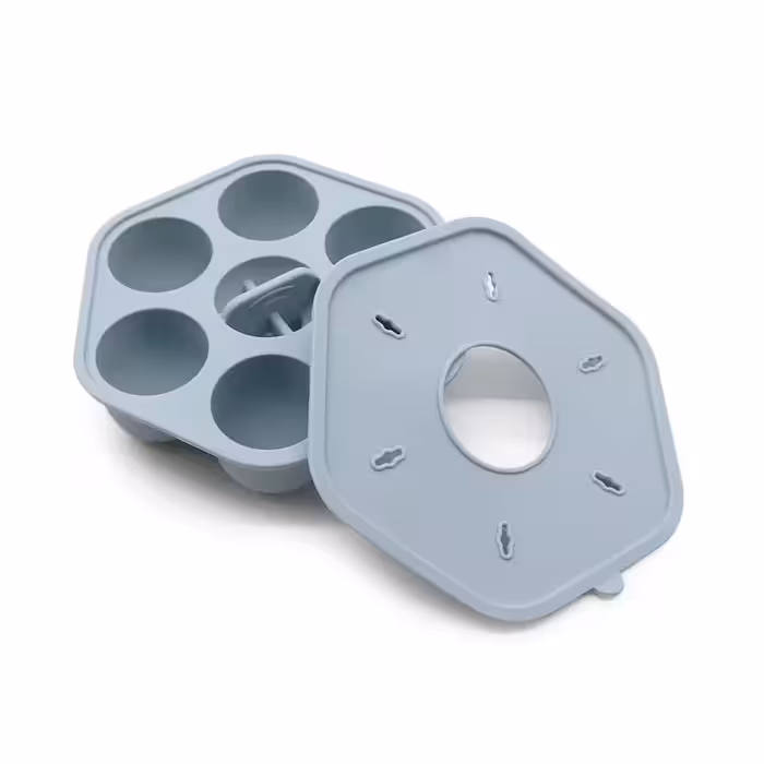 ظرف و قالب سیلیکونی پاپسیکل - آبی طوسی