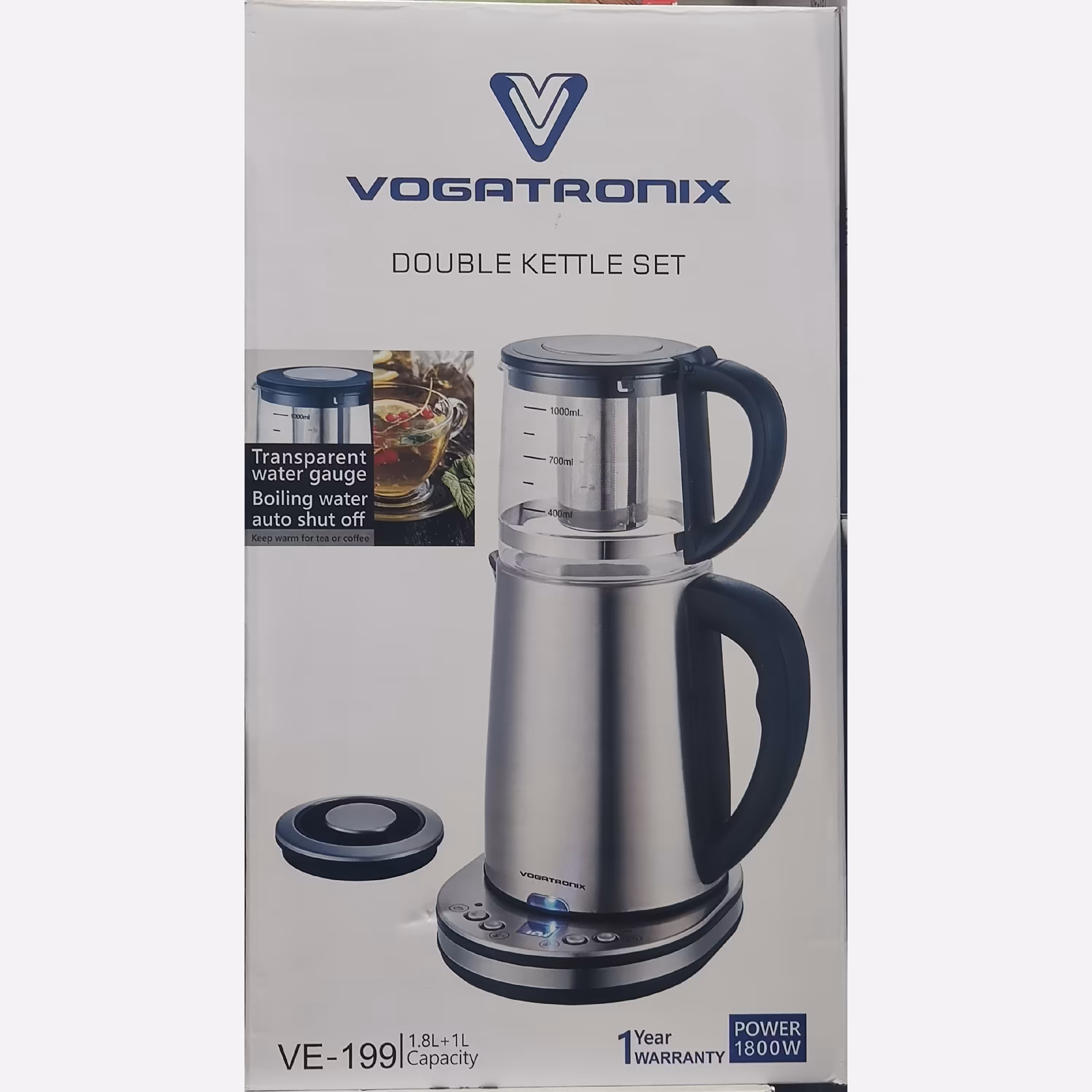 چایی ساز رو همی وگاتی دیجیتالی مدل 199 وگاترونیکس چایی سازروهمی