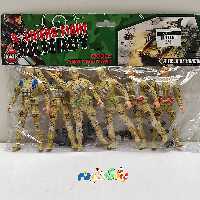 اسباب بازی ست 6 عددی سرباز جنگی با اسلحه 